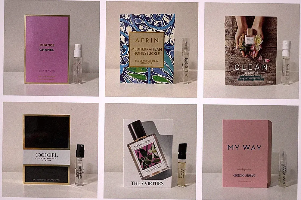 6 High End Perfume Sampler Designer Fragrance Samples Spray Vial for Women
