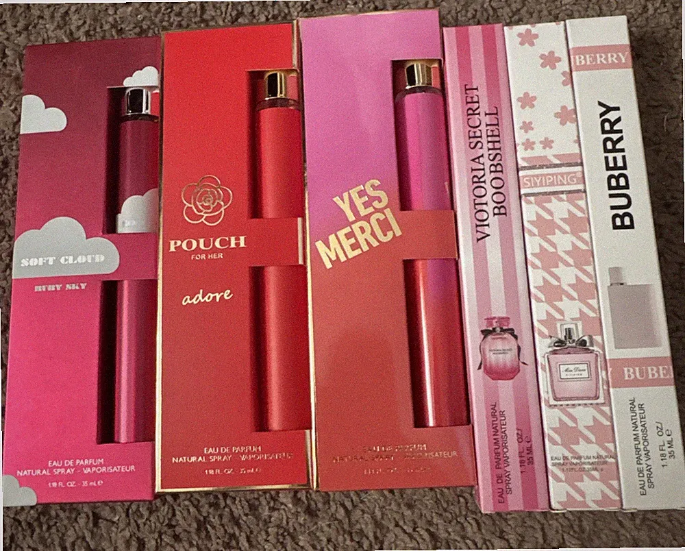 6 pack Fragrance 1.18oz Long Lasting Perfume In Photos