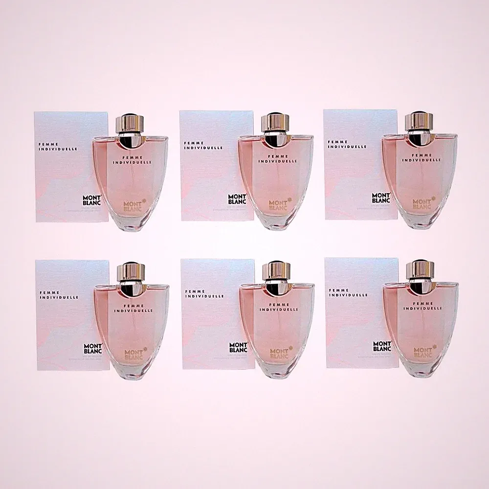 6-Pack Mont Blanc Femme Individuelle Perfume for Women Eau De Toilette Spray 2.5