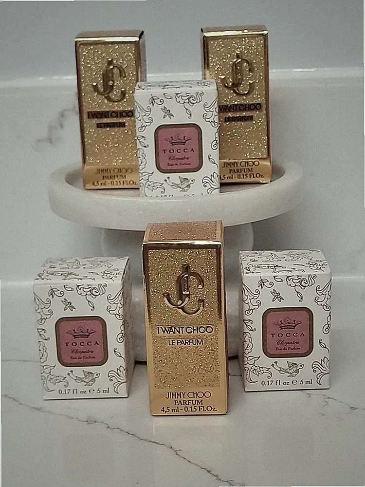 6 Pc HIGH END DESIGNER WOMEN'S PERFUME COLLECTOR MINIATURE AS PICTURED NEW #TJC6