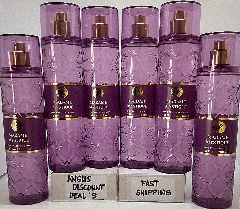 BATH & BODY WORKS 6PCS MADAME MYSTIQUE FINE FRAGRANCE MIST 8 floz