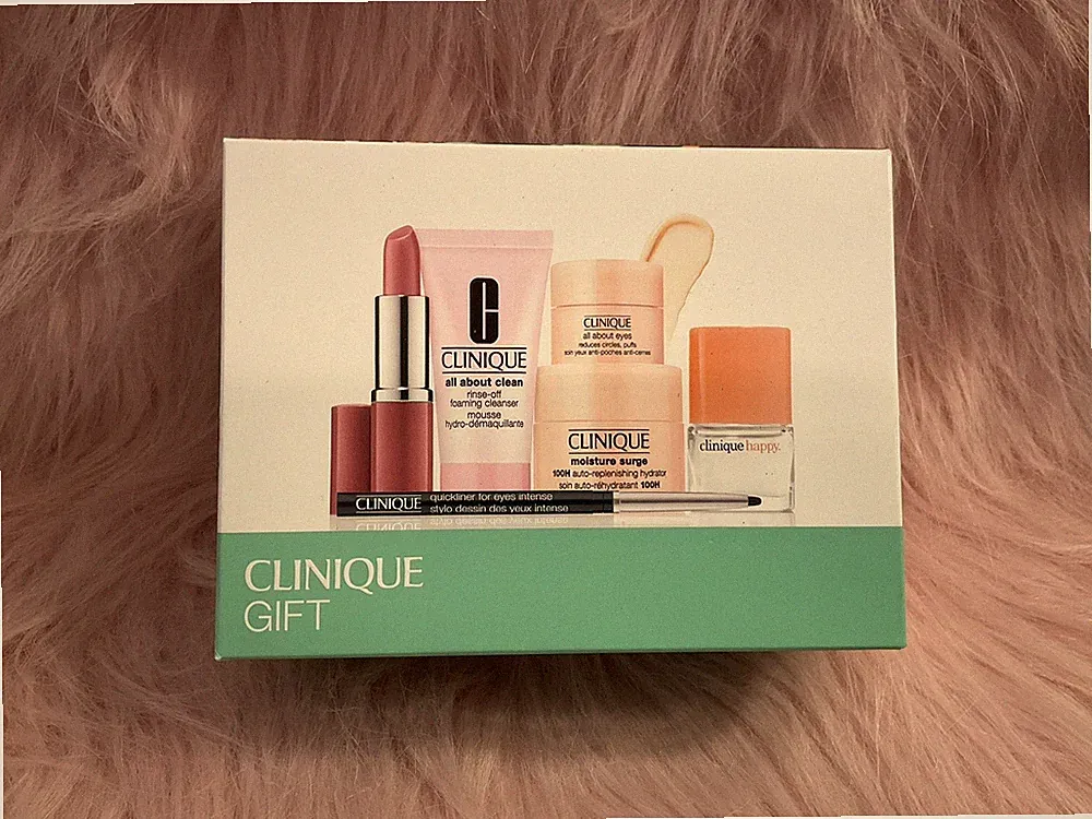Clinique Moisture Surge+Happy perfume Skincare Makeup Gift Set 6 Pcs