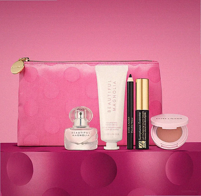 Estee Lauder Beautiful Magnolia 6 pcs Gift Set Perfume Hand Lip Eye