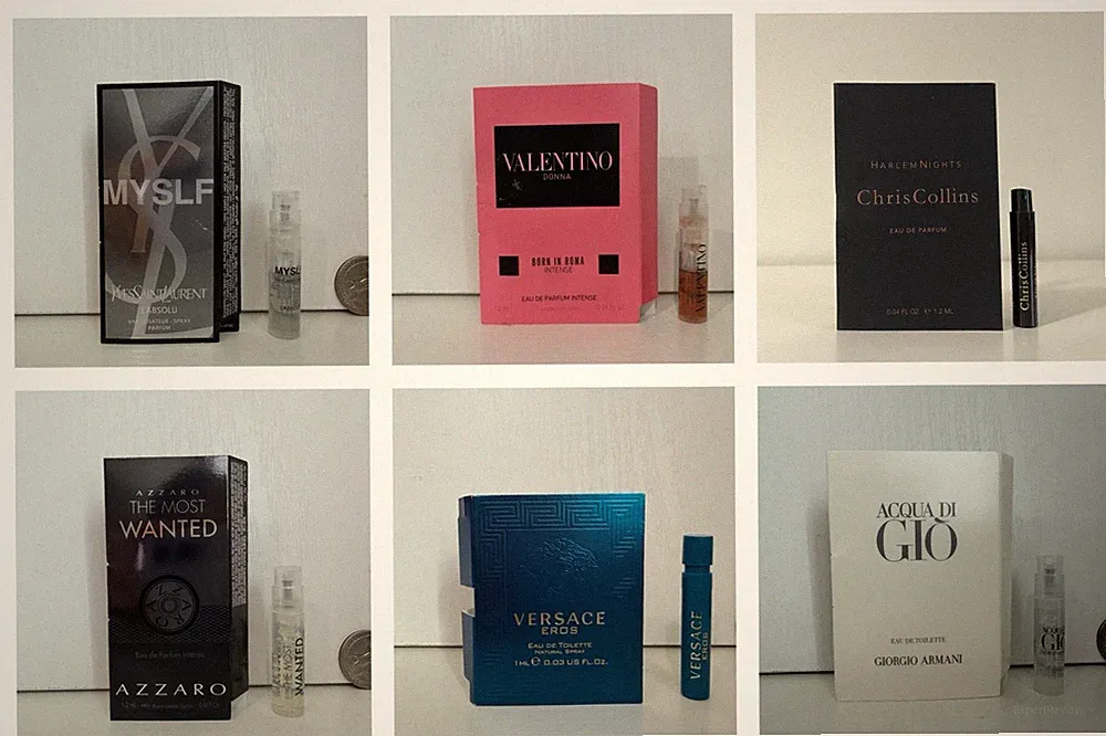 Men's cologne Perfume Sampler fragrance designer Travel-Size 6 PCS sampler set