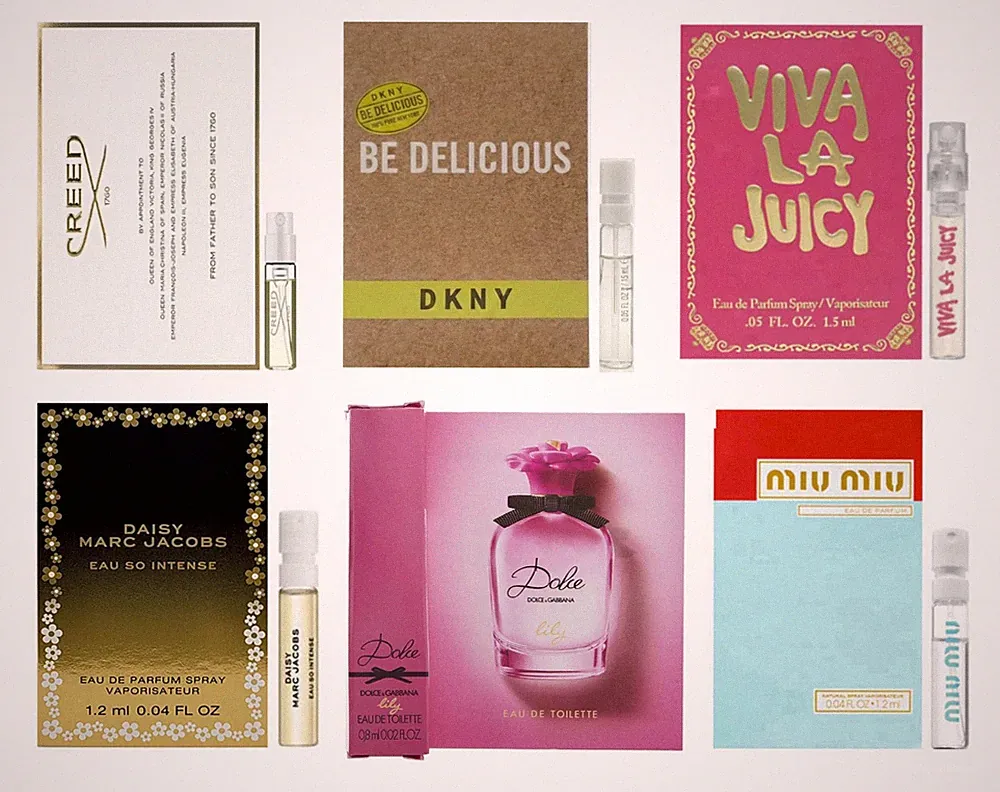 Women's perfume sampler set - Designer perfume sample Lot x 6 vials